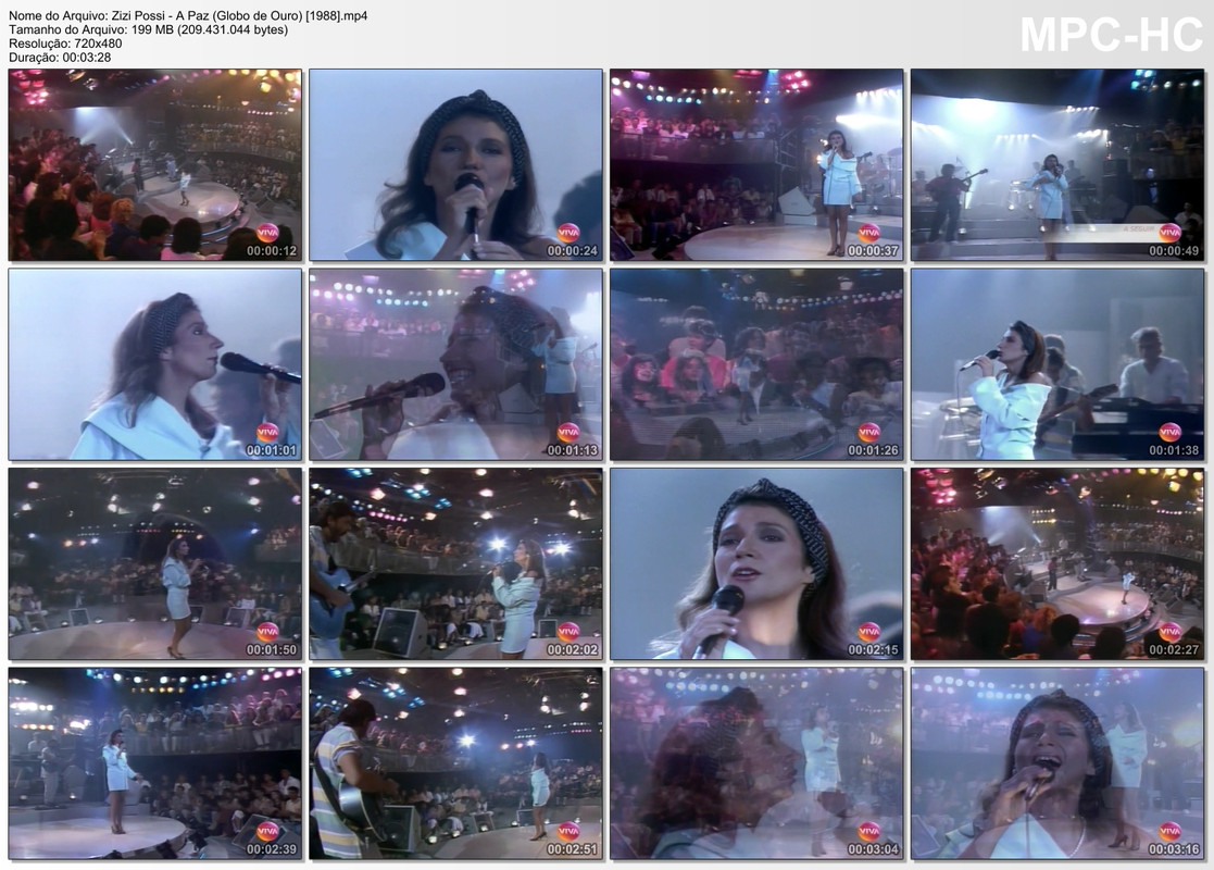 Zizi Possi - A Paz (Globo de Ouro) [1988]