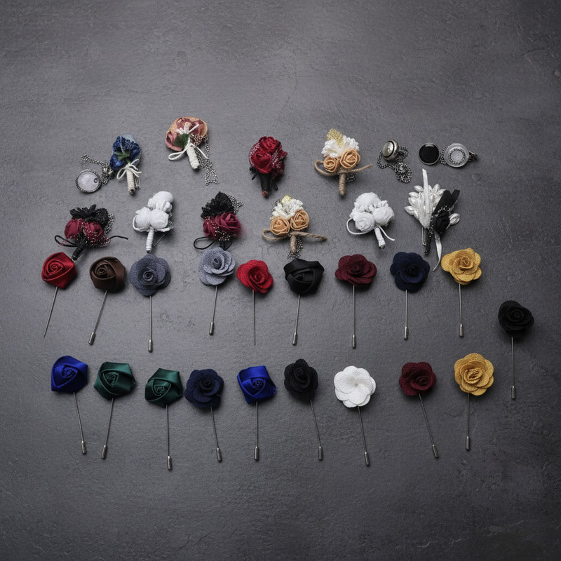 Masculine accessories presented in a polished and modern style
