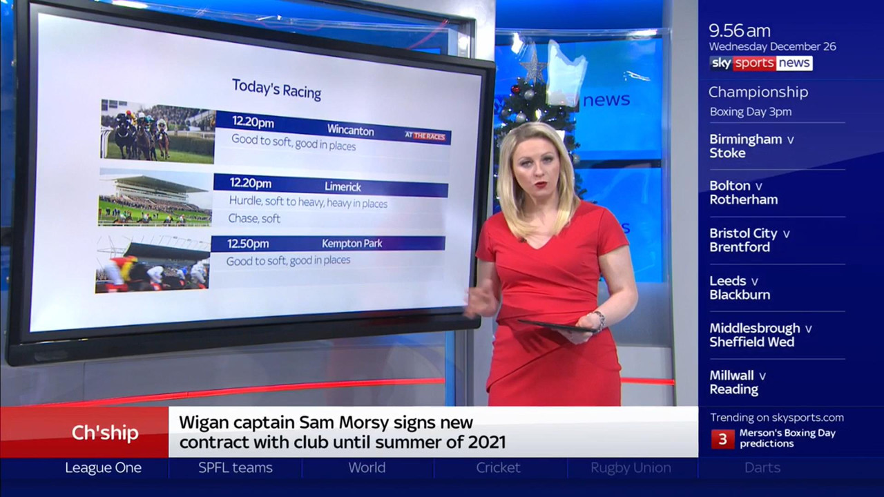 26 December - 09.00.00 - Good Morning Sports Fans. Round-up of t