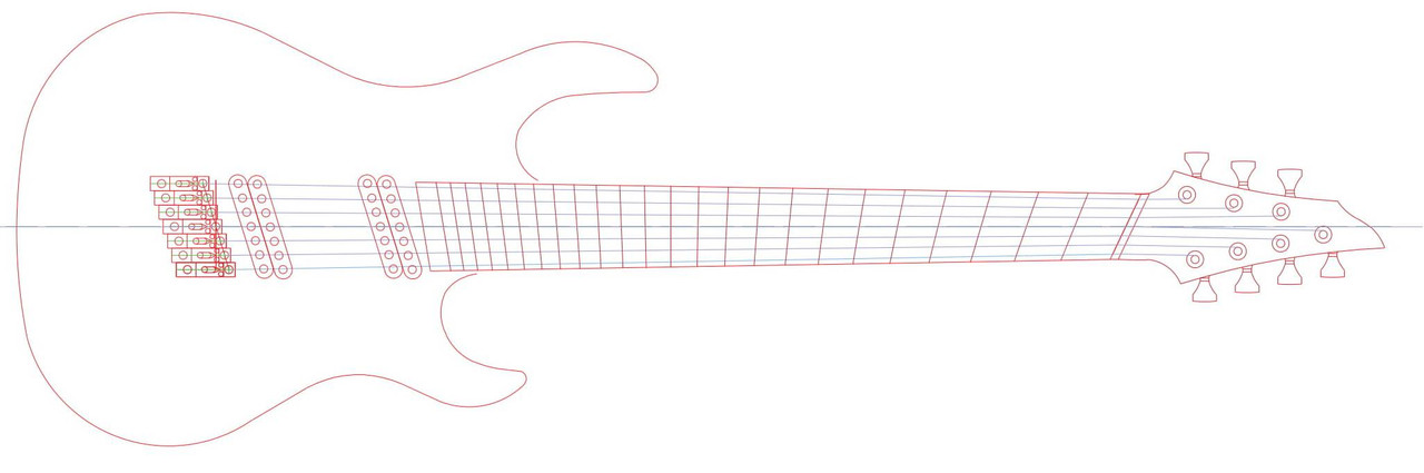 Мультимензур дека Kaisel-1