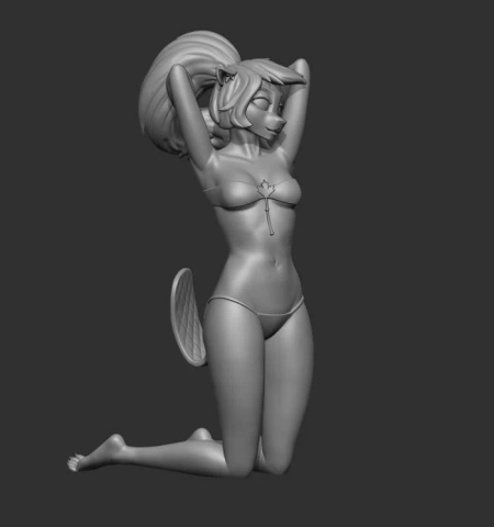 Beaver Girl – 3D Print Model