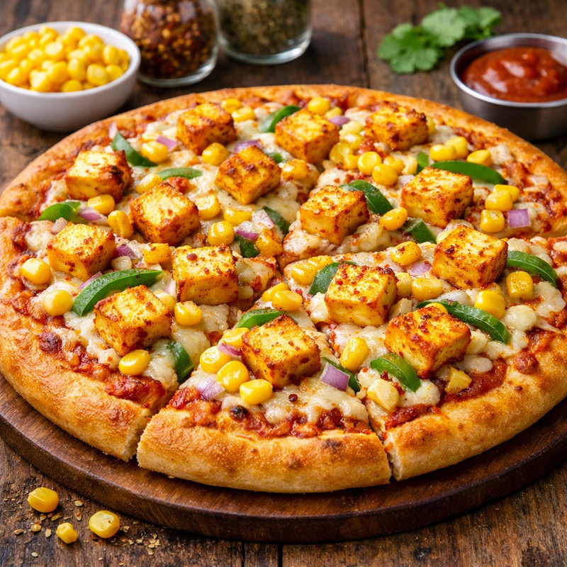 Paneer Corn Pizza