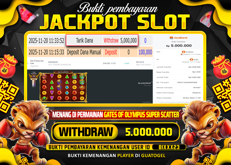BUKTI JACKPOT LUNAS GUATOGEL