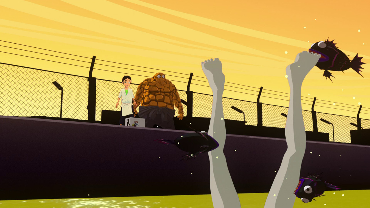 FLCL S04E01 Shinpachi 1080p HMAX WEB DL DD2 0 H 264 VARYG o 00 09 36 00001