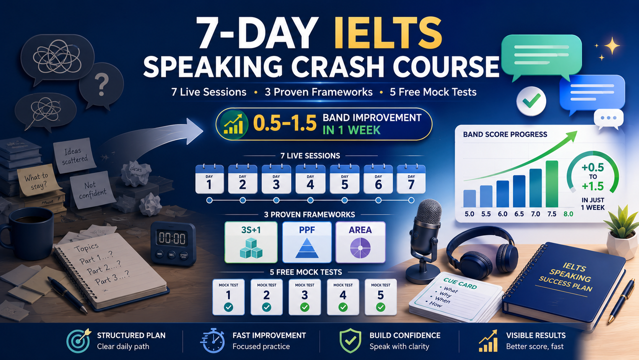 7-Day IELTS Speaking Crash Course