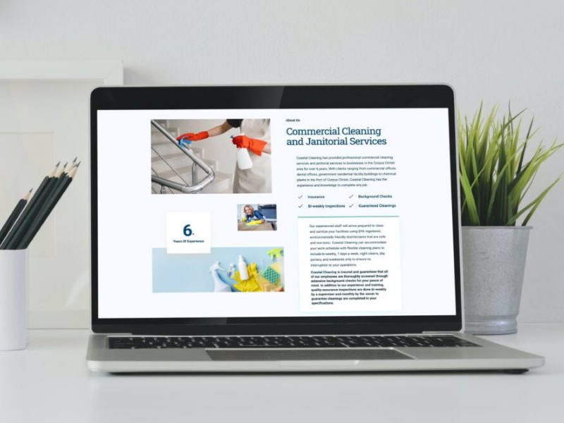 Coastal Cleaning Co Website Screenshot