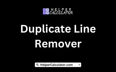 Duplicate Line Remover