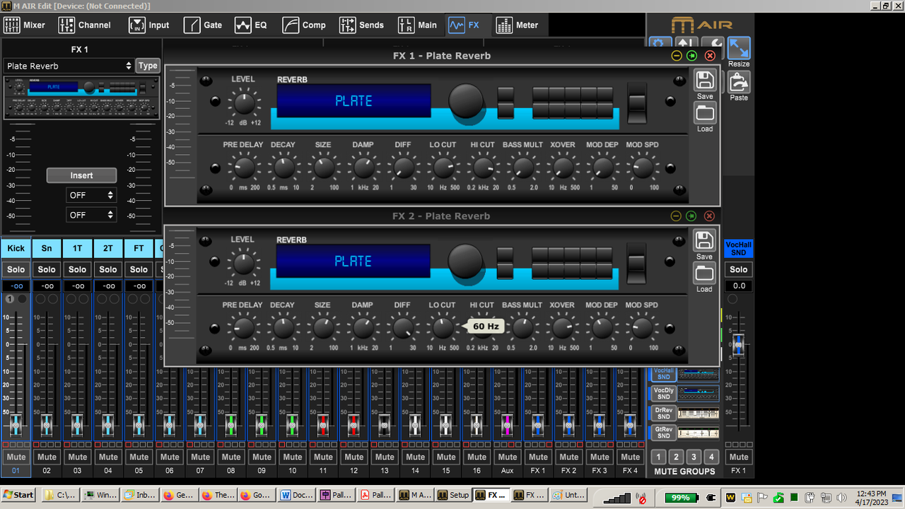 XR mixer effects