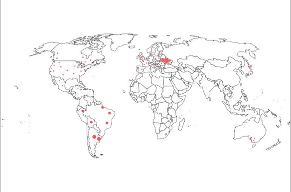  Starlink usage map