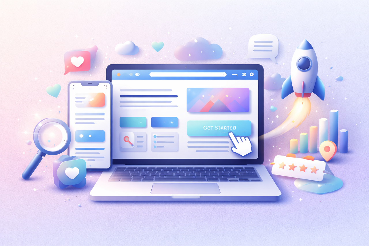 Web & Digital Presence / UX Story – Your website whispers first impressions — make every click count, every scroll feel home