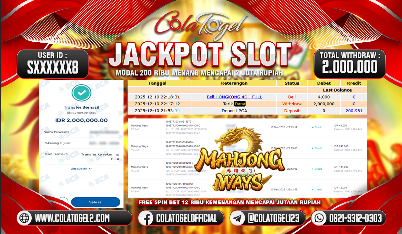 JACKPOT SLOT GACOR!!