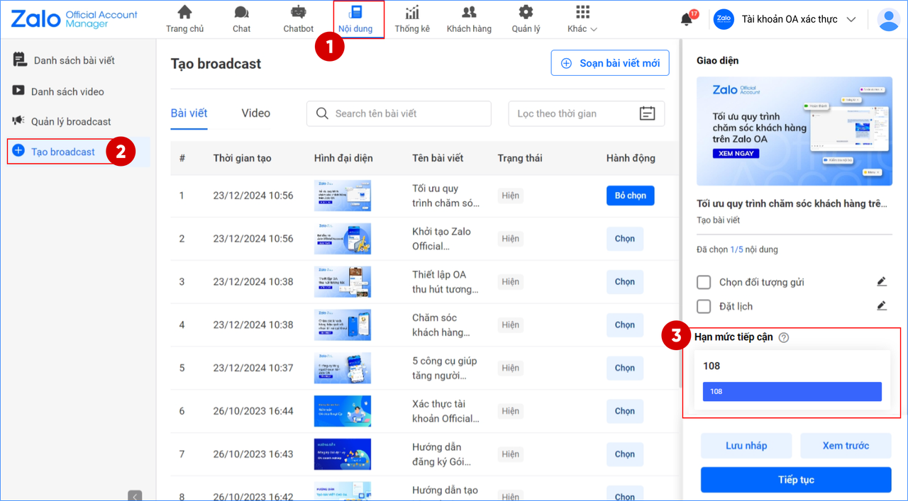 Hạn mức tiếp cận