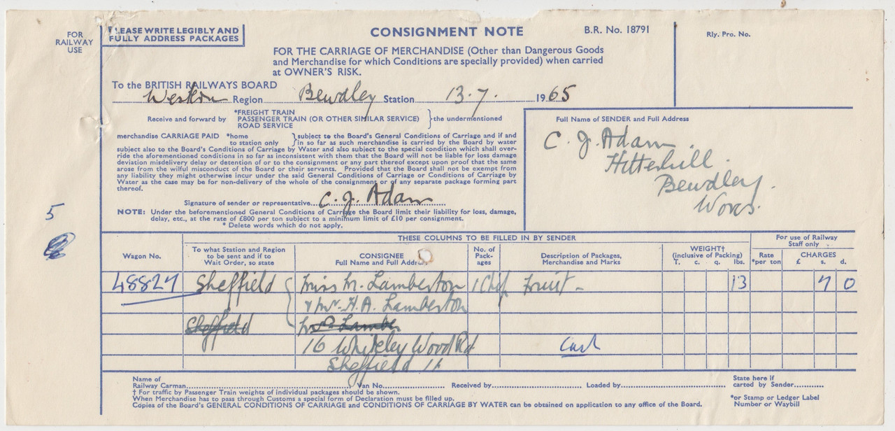 Bewdley Consignment Notes (25)