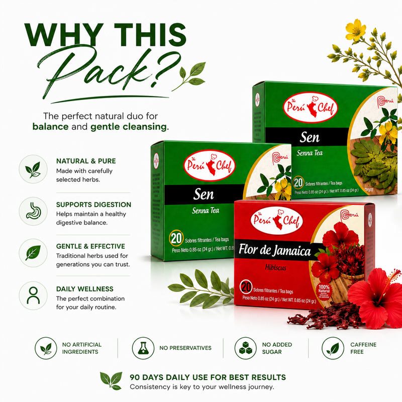 Why choose the Senna and Flor de Jamaica Tea pack