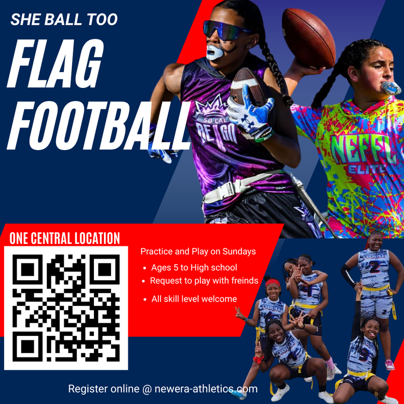She Ball Too Flag Football Flyer