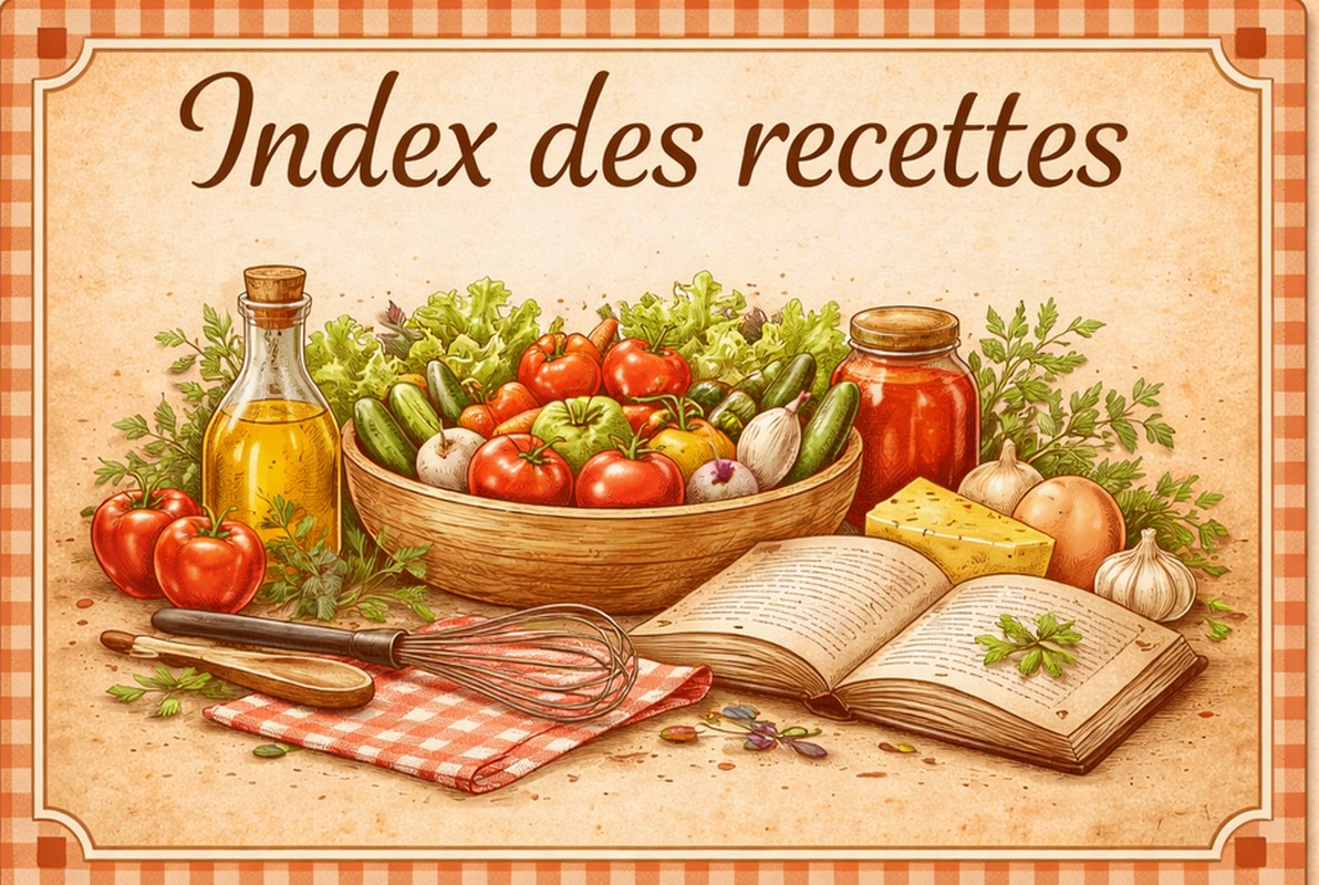  INDEX DES RECETES” 