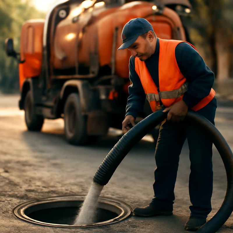 Применение каналопромывочной машины в очистке городской канализации
