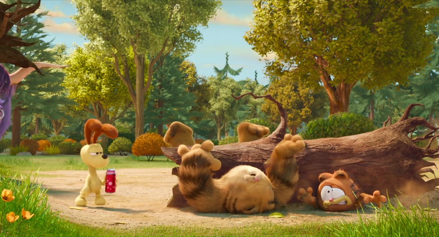 The Garfield Movie 2024 WebRip [Telugu + English] 480p, 720p ESub Screenshot