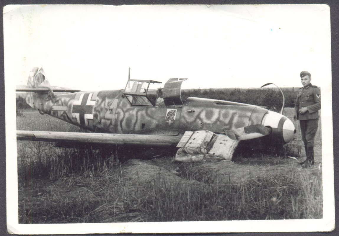 Foto Me109 Flugzeug Luftwaffe Jäger Kessel von D