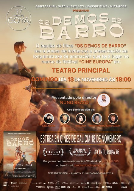 LA PELÍCULA DE ANIMACIÓN “OS DEMOS DE BARRO” SE ESTRENARÁ EN GALICIA EL 18 DE NOVIEMBRE