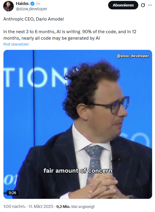 AI wird unseren Code schreiben