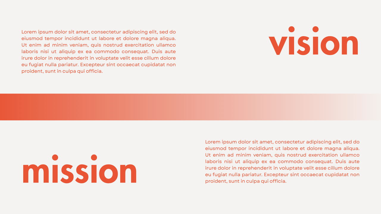 Orange and White Geometric Minimalist Startup Pitch Deck Presentation