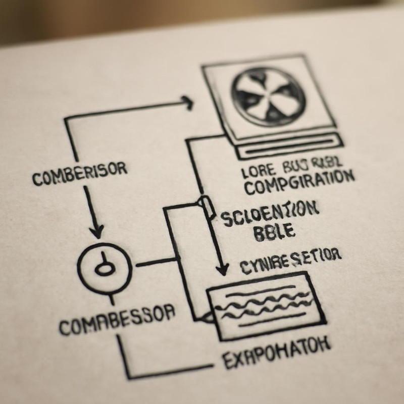 Схема работы чиллера с воздушным охлаждением