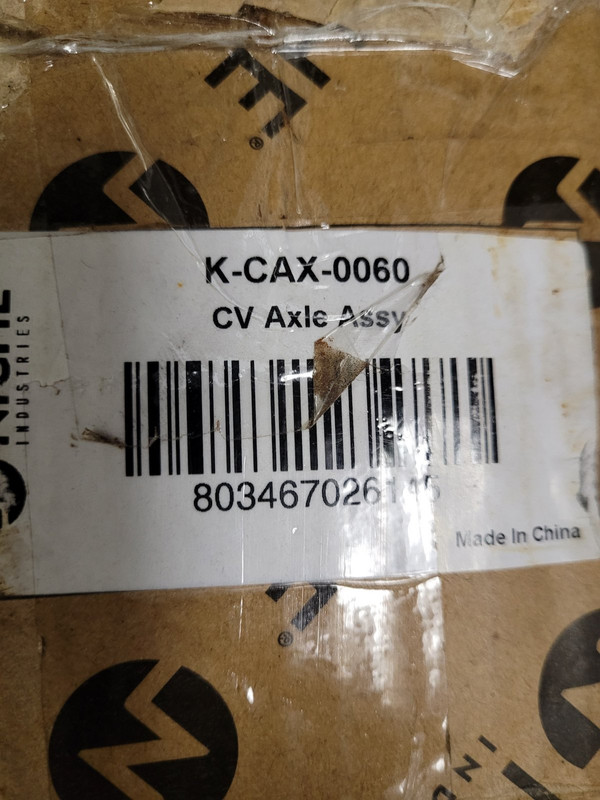 NICHE INDUSTRIES K-CAX-0060 REAR CV SHAFT AXLE ARCTIC CAT ATV NICHE INDUSTRIES K-CAX-0060 REAR CV SHAFT AXLE ARCTIC CAT ATV