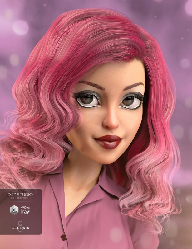 Lana Hair for Genesis 8 and 3 Female(s) Lana Hair for Genesis 8 and 3 Female(s)