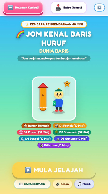 Paparan Sebenar Extra Game 2