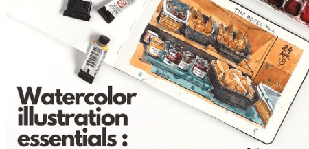 WATERCOLOR ILLUSTRATION: Learn how to do food illustrations with watercolor