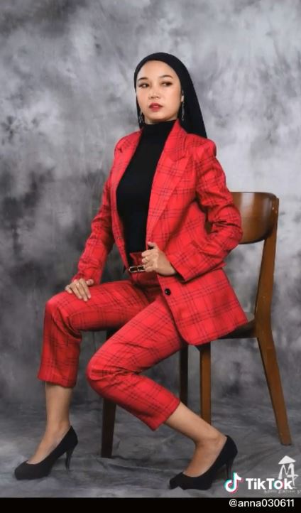 Nana saat pemotretan (TikTok @anna030611)
