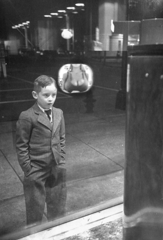 Boy watching excersize