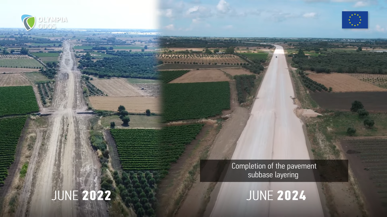 (782) Construction progress of the new Patras-Pyrgos Motorway (June 2024) 00-02-19