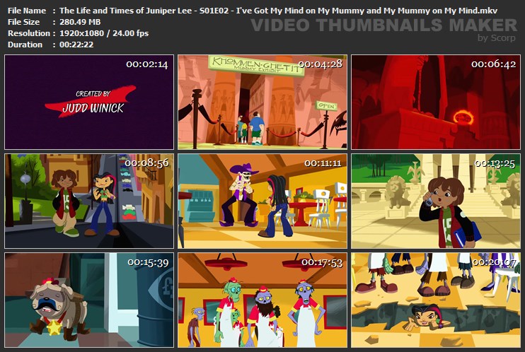 The Life and Times of Juniper Lee - S01E02 - I've Got My Mind on My Mummy and My Mummy on My Mind.mk