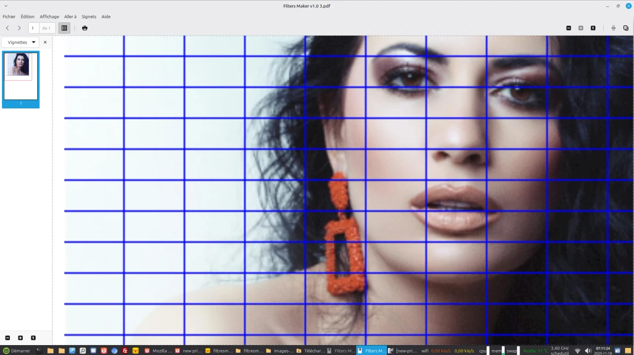 screenshot fill color full way print output buffer