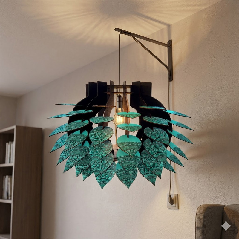 Pen Mandala on MDF Lantern DIY Kit 