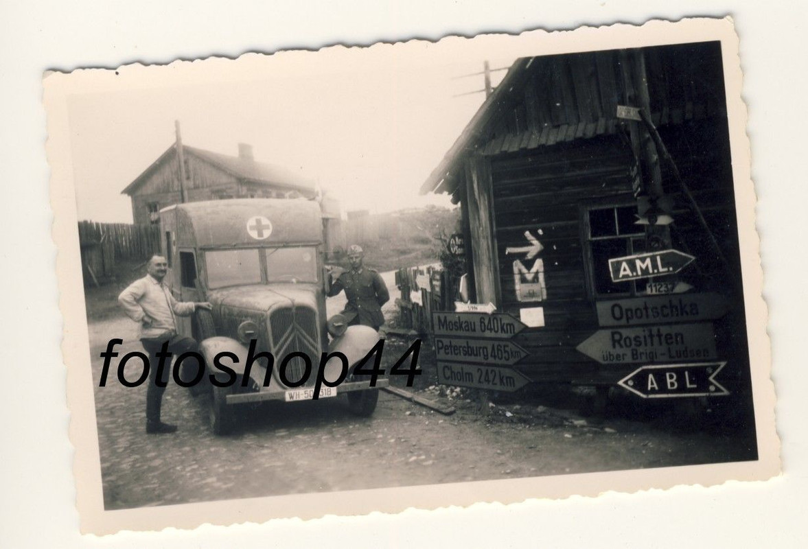 WH französischer Beute LKW Citroen Sani Ortsschi