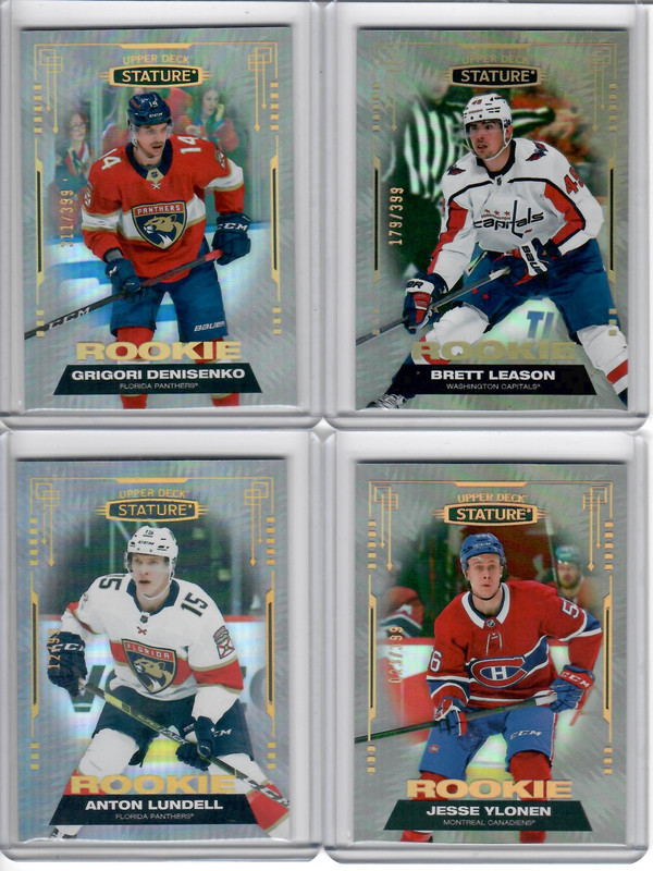 2021-22 Upper Deck Statures rookies Lundell #d99 and #d399