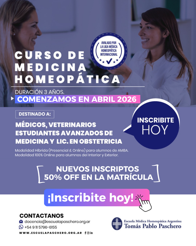 Curso de Medicina Homeopática - Inscribite hoy