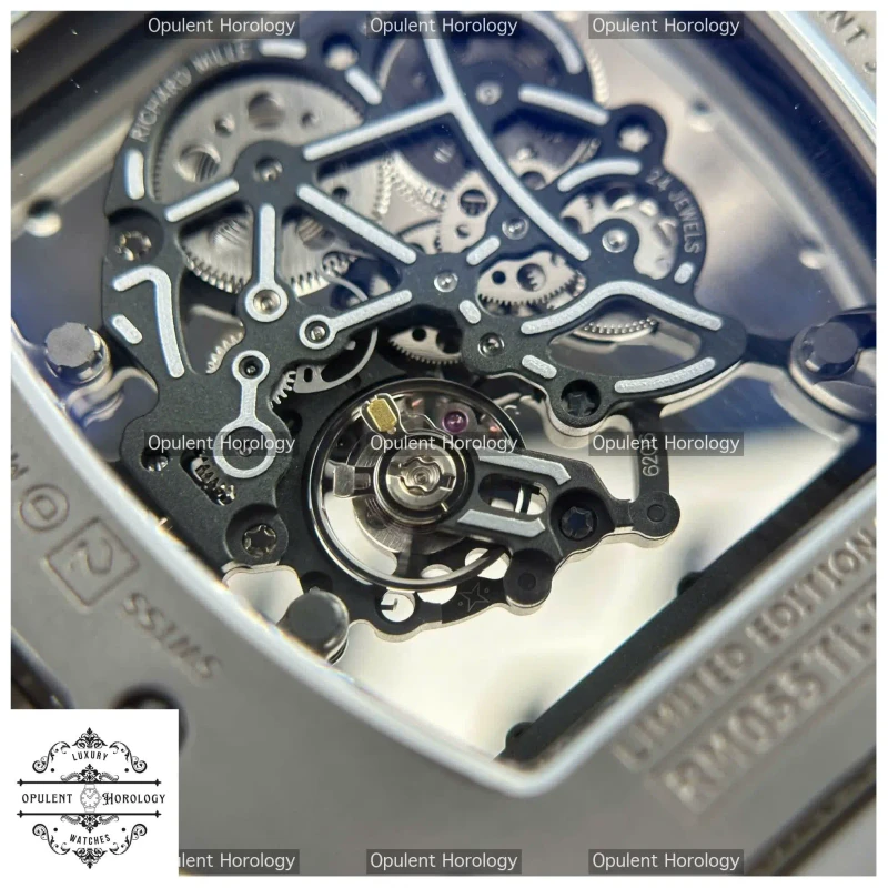Richard Mille RM055 Bubba Watson Grey Ceramic Replica Watch | High-End Automatic Luxury Timepiece