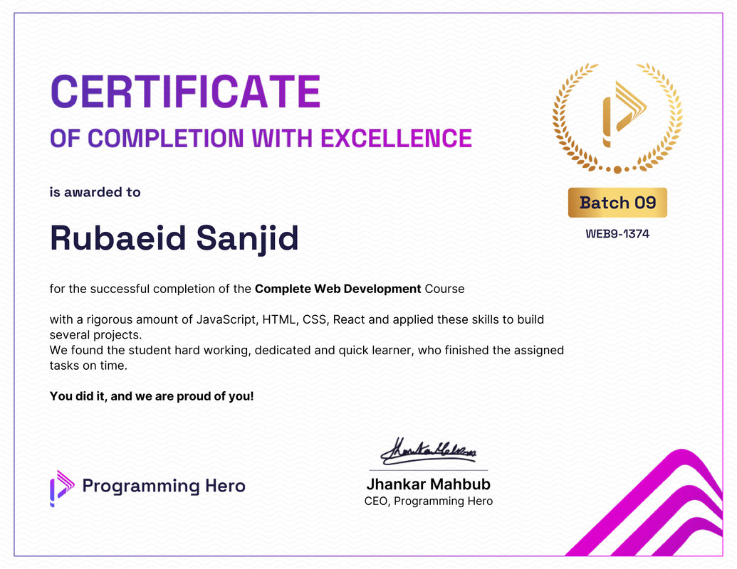 Complete Web Development Course