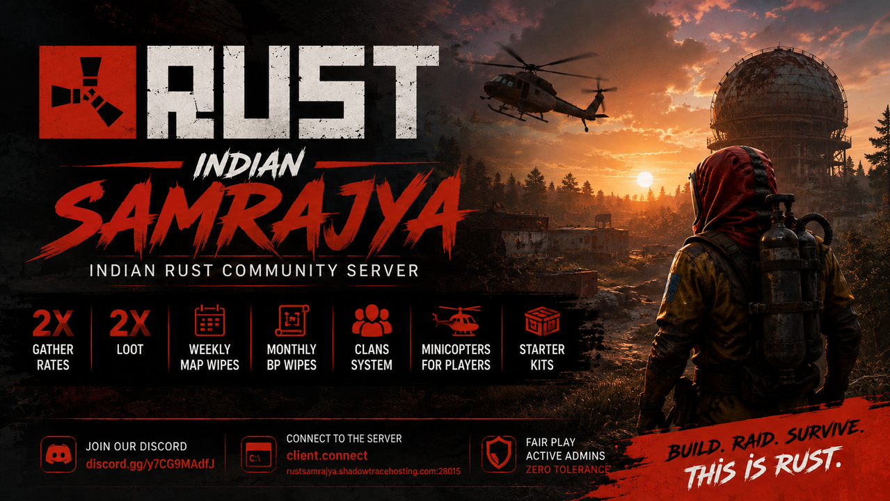 [IND] Rust Samrajya | 2x | Weekly | Clans | MyMini