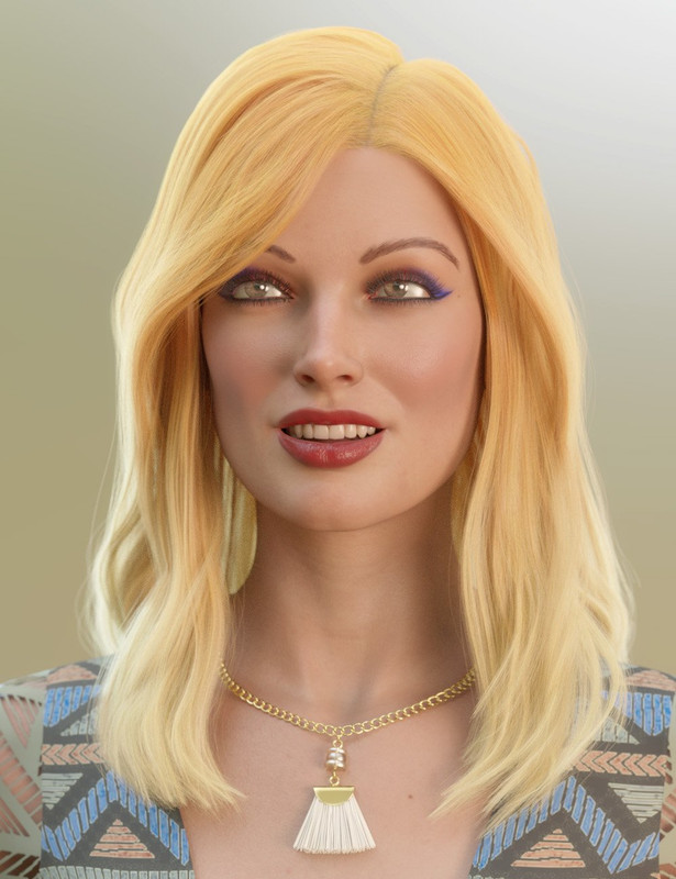 dForce Suzina Hair for Genesis 8 and 8.1 Females