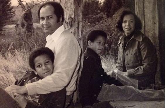 Cory Anthony Booker with his sibling and parents