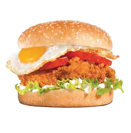 Egg burger menu