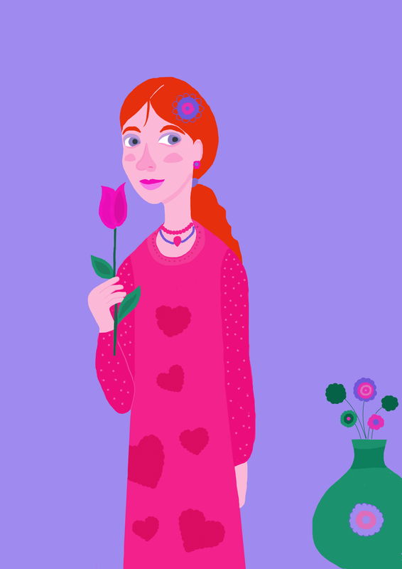 femme à la tulipe....