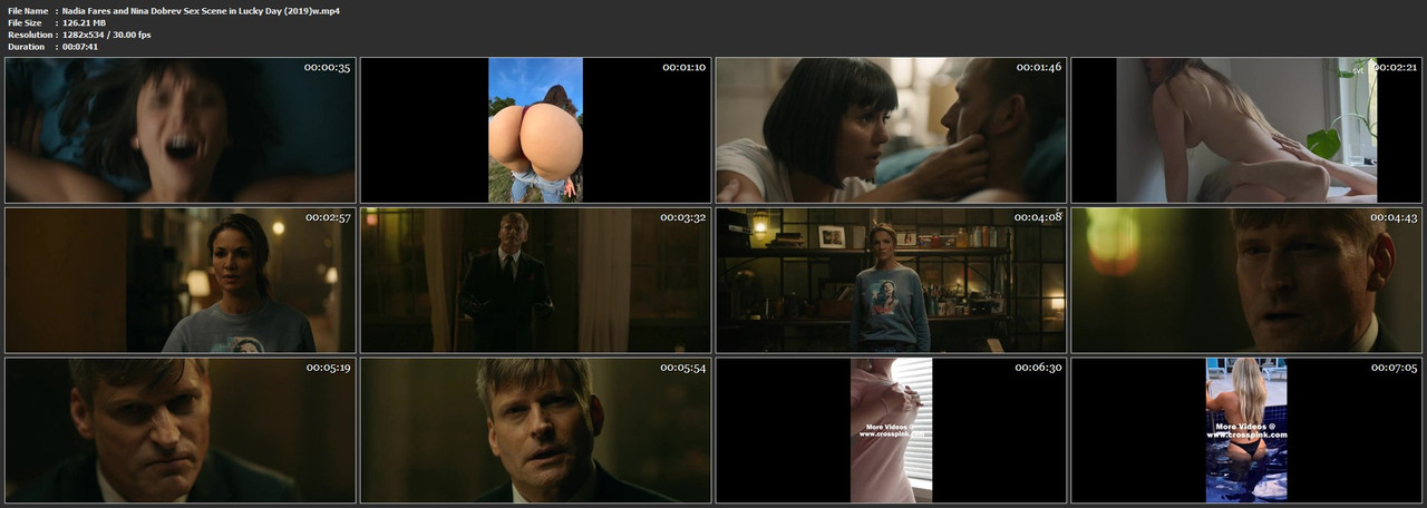 Nadia Fares and Nina Dobrev Sex Scene in Lucky Day (2019)w.mp4