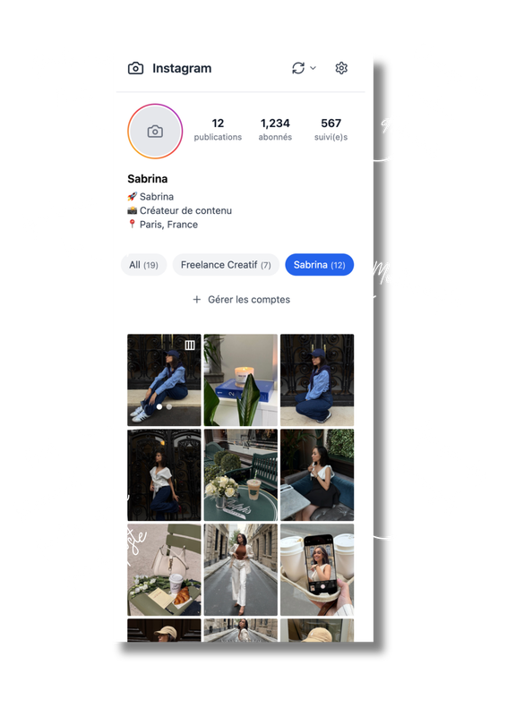 Widget Instagram Notion