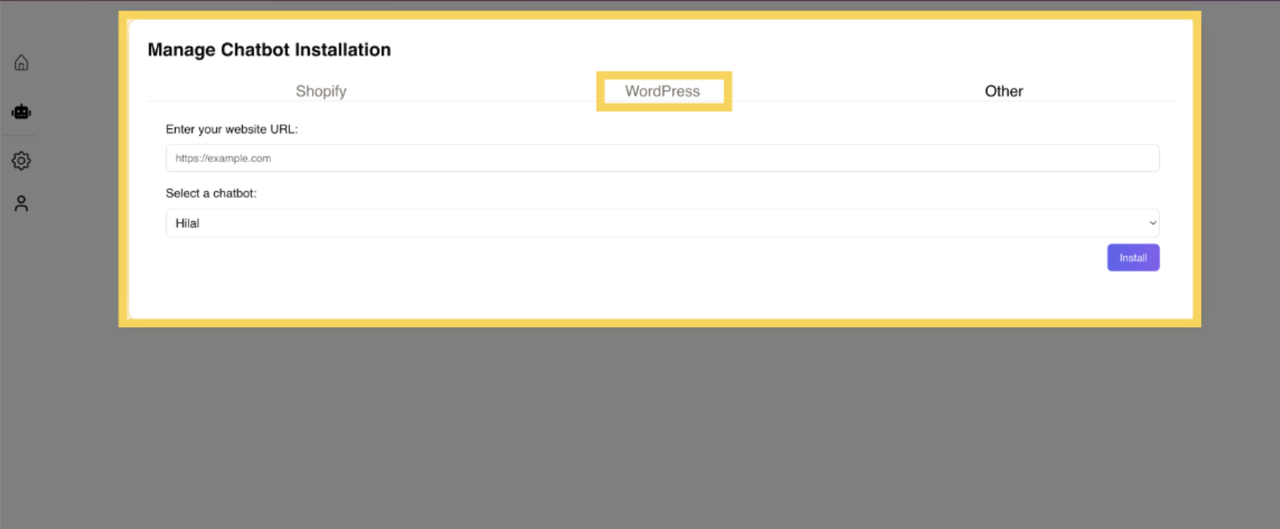 Chatbot Installation